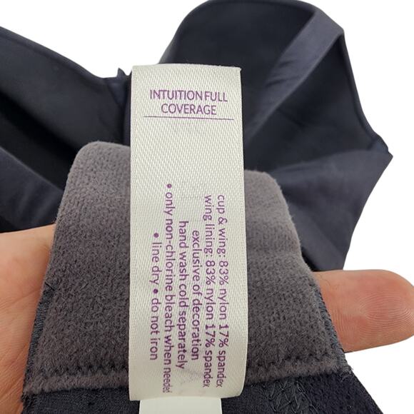 Cacique Blue Intuition Full Coverage Memory Foam Underwire Bra Size 44C - Picture 4 of 5